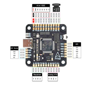 Kit de piezas de entrada 6-8S de material PVC para dron de carreras de 13/15 pulgadas, compatible con Pulse ECO FT722 80A + F722 Stack - Product Image 6