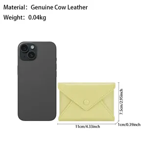 AndoBag Fashion Coin Purse for Women, <strong>Mini</strong> <strong>Envelope</strong> Waist Packs, Genuine Leather Crossbody Bag, Cute Change Pouch 1845 - Product Image 2