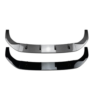 <b>Amp</b>-Z Volkswagen Polo Front Bumper Lip 2018+ Carbon Fiber Texture Matte Finish <b>Car</b> Body Kit - Product Image 2