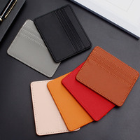 Portefeuille pour homme en cuir PU personnalisé avec pince à billets, logo gravé, porte-cartes de visite