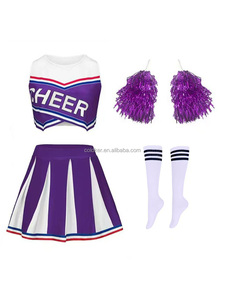 Costume de <span class=keywords><strong>Cheerleader</strong></span> pour Spectacle Scénique de Club de Musique du Lycée, <span class=keywords><strong>Déguisement</strong></span> de Fête d'Halloween, Costume de Cosplay Familial - Product Image 3