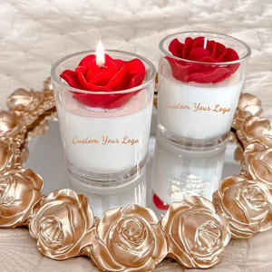 AIKUN <b>Red</b> Rose Valentine's Day Gift Soy Wax Private Label Wedding Scented <b>Candle</b> Gift Set Luxury Highly Scented <b>Candles</b> - Product Image 3