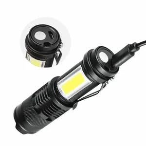 Lampe torche tactique LED multifonction haute puissance à brancher pour chambre à coucher, extérieur et camping - Product Image 2