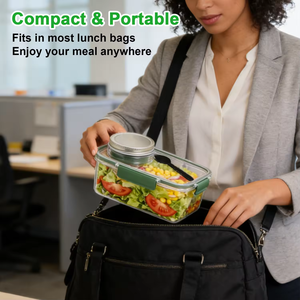 Boîte à salade portable Chinagama pour l'extérieur, avec compartiment intégré, nouvelle version, anti-fuite, grande capacité, pour la vente en gros - Product Image 4