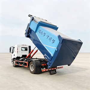 รถบรรทุกขยะติดตั้งแขนเกี่ยวคุณภาพสูง Dongfeng Chenglong สำหรับตู้คอนเทนเนอร์แบบหลายช่อง ใช้ระบบ Hook Lift  เครื่องยนต์ดีเซล สำหรับงานสุขาภิบาล - Product Image 5