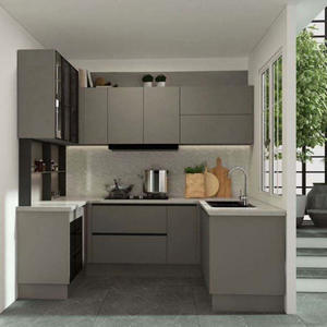 ออกแบบตู้ครัวไม้และสแตนเลสแบบใหม่ เคลือบเงาสูง - Product Image 3