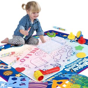 Samtoy matras merangkak pendidikan tikar air kanvas lukisan air ajaib berulang lukisan grafiti selimut bayi dapat digunakan kembali tikar gambar - Product Image 1