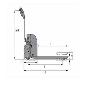 Transpaleta Eléctrica Hyster P1.5UT, 48 V, Mecanismo de Elevación Hidráulico, 4 Ruedas, Fabricada en EE. UU. - Product Image 4