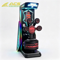 Machine de jeu d'arcade de boxe à monnayeur ACS en métal, testeur de force de frappe multi-cibles, testeur de puissance, vitesse de réaction LED, 1 an de garantie