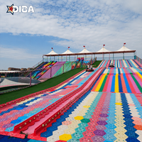 Équipement de terrain de jeux extérieur pour enfants, utilisation toute saison, toboggan à neige sèche pour événements, parcs sportifs, stations de villégiature