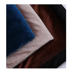 Wholesale KS Korean Velvet Fabric Polyester Knitted 4 Sided Elastic Velvet For Skirt Dress Pajamas Curtains Pillows Underwear