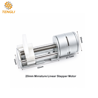 TENGLI 20BY32 20mm Minyatür Lineer Step Motor PM 12V 18 Derece 2 Fazlı Kurşun Vidalı Kamera Lazer Robot CNC için Slayt