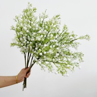 Plante Artificielle Gypsophile à 3 Branches avec Fruits, Fleur Étoilée pour Mariage et Décoration Intérieure, Accessoire Photo