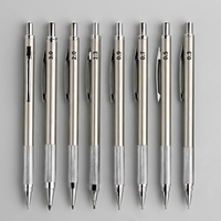 Nouveau crayon automatique en acier de luxe pour dessin technique, peinture, dessin de bandes dessinées, dessin à la main, crayon professionnel avec taille-crayon