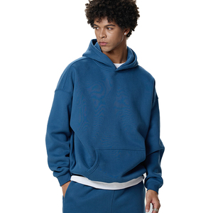 Sweat à capuche en molleton surdimensionné <span class=keywords><strong>vintage</strong></span> pour homme, style américain, avec cordon de serrage, 350G, pour l'hiver, marque Tide, taille XL, transfrontalier - Product Image 1