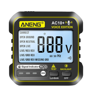Aneng AC10 + Hiển thị kỹ thuật số vạn năng Circuit Breaker US/EU Zero lửa dòng cắm ổ cắm Tester Detector Outlet Checker 1 năm - Product Image 1