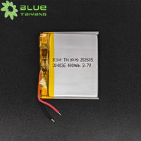 Batterie Lipo rechargeable sur mesure ultra-mince 304036 3,7 V 400 mAh 4,0 V 1,48 Wh pour appareils électroniques portables