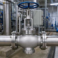 Vanne à boisseau sphérique manuelle de 4 pouces avec raccordement à bride PN16 pour l'eau, la vapeur et les fluides industriels