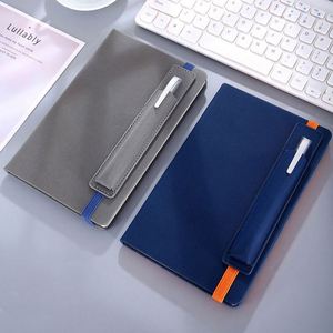สมุดบันทึกปกแข็งหนัง PU สีพาสเทลพิมพ์ลายตามสั่งขายส่ง ขนาด A5 เย็บเข้าเล่ม พร้อมปากกา ชุดของขวัญสำหรับธุรกิจ - Product Image 1