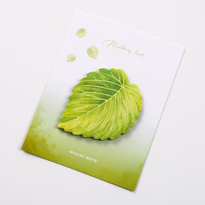 Forma de hoja Post ITT Notas Simular Hojas Notas N veces Stick Mensaje Pegatinas Papelería Regalos - Product Image 5