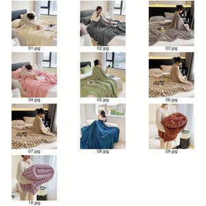 Manta de Piel Sintética para Sofá, Cálida y Acogedora, con Rayas, para Dormitorio, Sala de Estar, Decoración del Hogar, Idea de Regalo para Invierno - Product Image 2