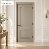 Porte intérieure en bois blanche, design de panneau personnalisé, prix d'usine, vente en gros, fabricant de portes de chambre à coucher