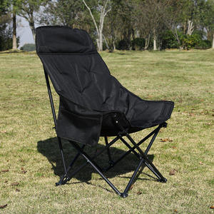 Silla Plegable de Alta Calidad con Marco Metálico y Respaldo Alto, Tapizada en Tela Oxford de Algodón, para Camping, Siesta al Aire Libre y Uso Reclinable - Product Image 6