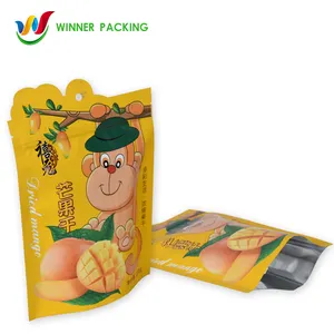 Fabrik benutzer definierte matte Druck OEM Form getrocknete Mango Verpackung Kunststoff Lebensmittel qualität laminierte Kunststoff Verpackung Tasche mit eigenem Logo Prin