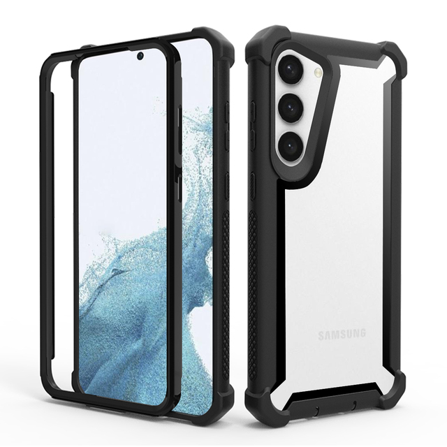 Factory Wholesale Transparent Space Armor Back Cover Mobile Phone Case For Samsung S22 S21 S23 S20 Plus Ultra