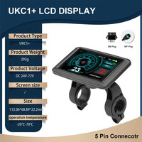 Vélo électrique UKC1, écran TFT amélioré, connecteur étanche de haute qualité 36V-72V pour kit de vélo électrique 2000W-8000W