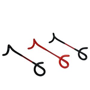 Support de lampe en aluminium 21 cm noir et rouge avec double crochet pour éclairage de tente de camping et rangement extérieur - Product Image 4