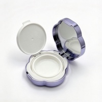 Étui vide personnalisé pour coussin d'air avec filtre en maille, compact métallique, miroir intégré, emballage de maquillage en plastique rechargeable