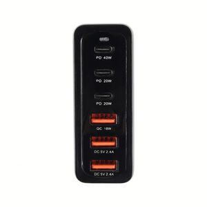 120W USB <b>C</b> Charging Station Phone Fast <b>Charger</b> 6-Port USB <b>C</b> Power Adapter for All Phones for Laptop - Product Image 4