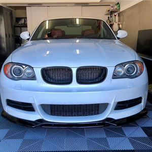สปลิตเตอร์หน้า Amp-Z สำหรับ BMW ซีรีส์ 1 E82 E88 สีดำเปียโน ขัดเงา ชุดแต่งสเกิร์ตหน้า รุ่น 238 - Product Image 1
