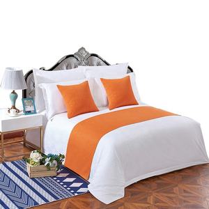 Drap de <span class=keywords><strong>lit</strong></span> en coton et de couette, taie <span class=keywords><strong>d</strong></span>'oreiller avec logo personnalisé, économique - Product Image 3