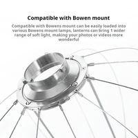 JIXIO Lanterne sphérique en métal de 65 cm pour monture Bowens, diffuseur de lumière douce pliable pour photographie en studio et en direct