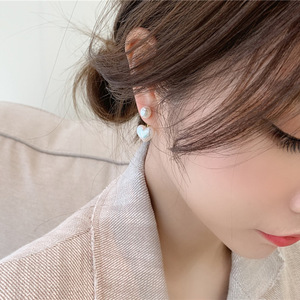 Pendientes Pequeños y Sencillos con <span class=keywords><strong>Perlas</strong></span>, Estilo Coreano Dongdaemun, para Chicas, Elegantes y Combinables con Todo - Product Image 2