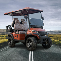 Voiturette de golf électrique mini à batterie lithium avec certification CE, 3-4 places, vitesse 30-50 km/h, pour le golf