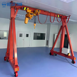 유니버설 5 톤 모바일 15m 스팬 전기 호이스트 여행 타이어에 갠트리 크레인 - Product Image 6