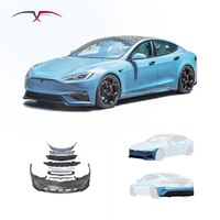 Kit de modification de voiture, transformation de modèle ancien en nouveau, pare-chocs avant et arrière, adapté à la Tesla Model S 22-24, kit carrosserie
