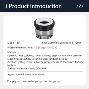 ZOZHI OEM 239,15 Cartucho de servicio pesado Conjunto de sello mecánico mm Longitud Sello de bomba de fácil instalación - Product Image 5
