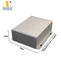 IP65 tahan air aluminium ekstrusi profil 80x38 PCB penutup baterai industri kotak Amplifier perumahan instrumen elektronik