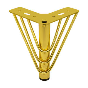 Modern Luxury Custom Gold Steel <b>Sofa</b> Legs and Elegant Metal Cabinet Feet Heavy Duty Furniture Legs for Hotel and Home Furniture - Product Image 1