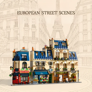910032 Briques <span class=keywords><strong>de</strong></span> construction <span class=keywords><strong>de</strong></span> modèle <span class=keywords><strong>de</strong></span> rue parisienne, jouet d'assemblage, cadeaux d'anniversaire et <span class=keywords><strong>de</strong></span> Noël pour enfants, 3532 pièces/ensemble - Product Image 2