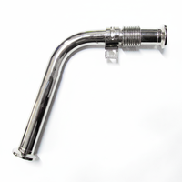 QSP A6011400057 Downpipe en acier pour systèmes EGR, échappement universel, finition lisse, épaisseur 1,5 mm, pour usage quotidien, pour 1983-1989