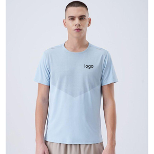 T-shirt de sport en Spandex pour hommes, séchage rapide, décontracté, 180 grammes, broderie personnalisée, vêtements de sport pour hommes - Product Image 3