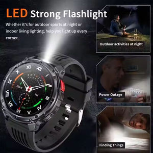 Montre connectée sportive pour homme HT33 2026 1100mAh avec écran IPS, bracelet en silicone, étanche IP68, suivi du sommeil, unisexe - Product Image 5