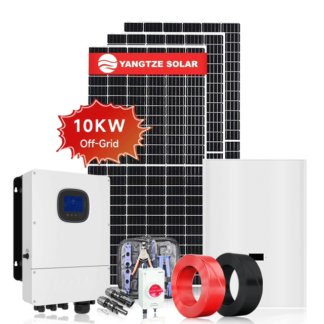 Yangtze Whole House off Grid Solar System 10kw Solar Panel Kit with Battery and Inverter