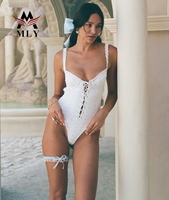 MLY Dames Badpak met Luipaard- & Ginghampatronen, Sieradenversiering, Op Maat Gemaakt Zwemkleding