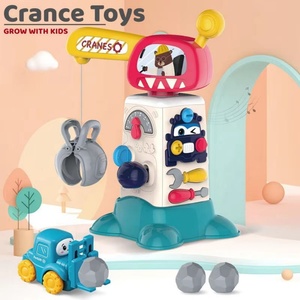 QS Toys B/O Machine à griffes électrique éducative en plastique pour enfants de 2-4 et 5-7 ans avec lumière et musique - Product Image 4